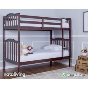 Tempat Tidur Tingkat Jati Minimalis Jefri nataliving furniture