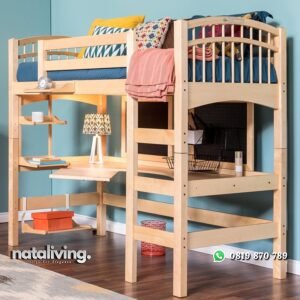 Tempat Tidur Tingkat Jati Minimalis Simpel nataliving furniture
