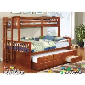 Tempat Tidur Tingkat Laci Minimalis Multifungsi nataliving furniture