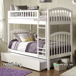 Set Tempat Tidur Tingkat Laci Sorong nataliving furniture