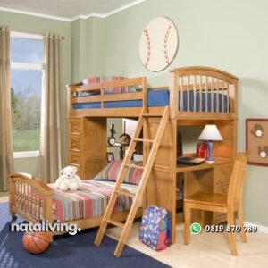 Tempat Tidur Tingkat Set Lengkap nataliving furniture