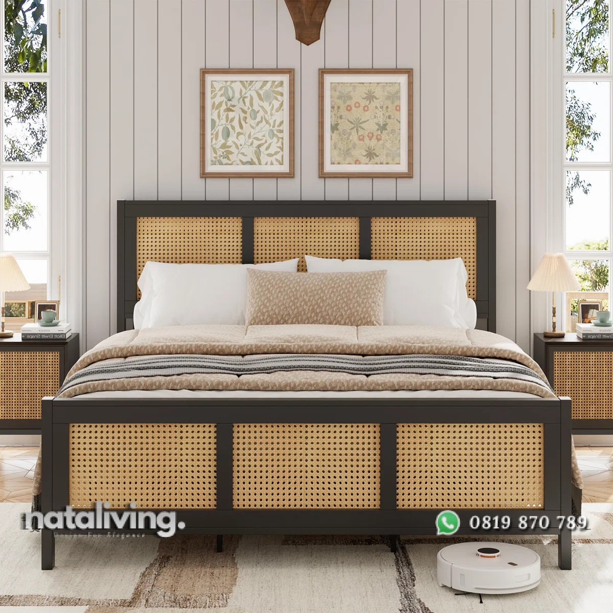 Tererra Tempat Tidur Rotan Kayu Jati Minimalis Terbaru nataliving furniture 2 Tererra Tempat Tidur Rotan Kayu Jati Minimalis Terbaru nataliving furniture 2