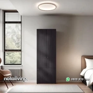Tollesan Lemari Pakaian 2 Pintu Plywood Motif Serat nataliving furniture