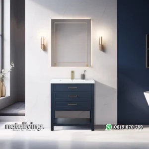 VACINI Wastafel Cabinet Cat Duco Navy Blue Minimalis nataliving furniture