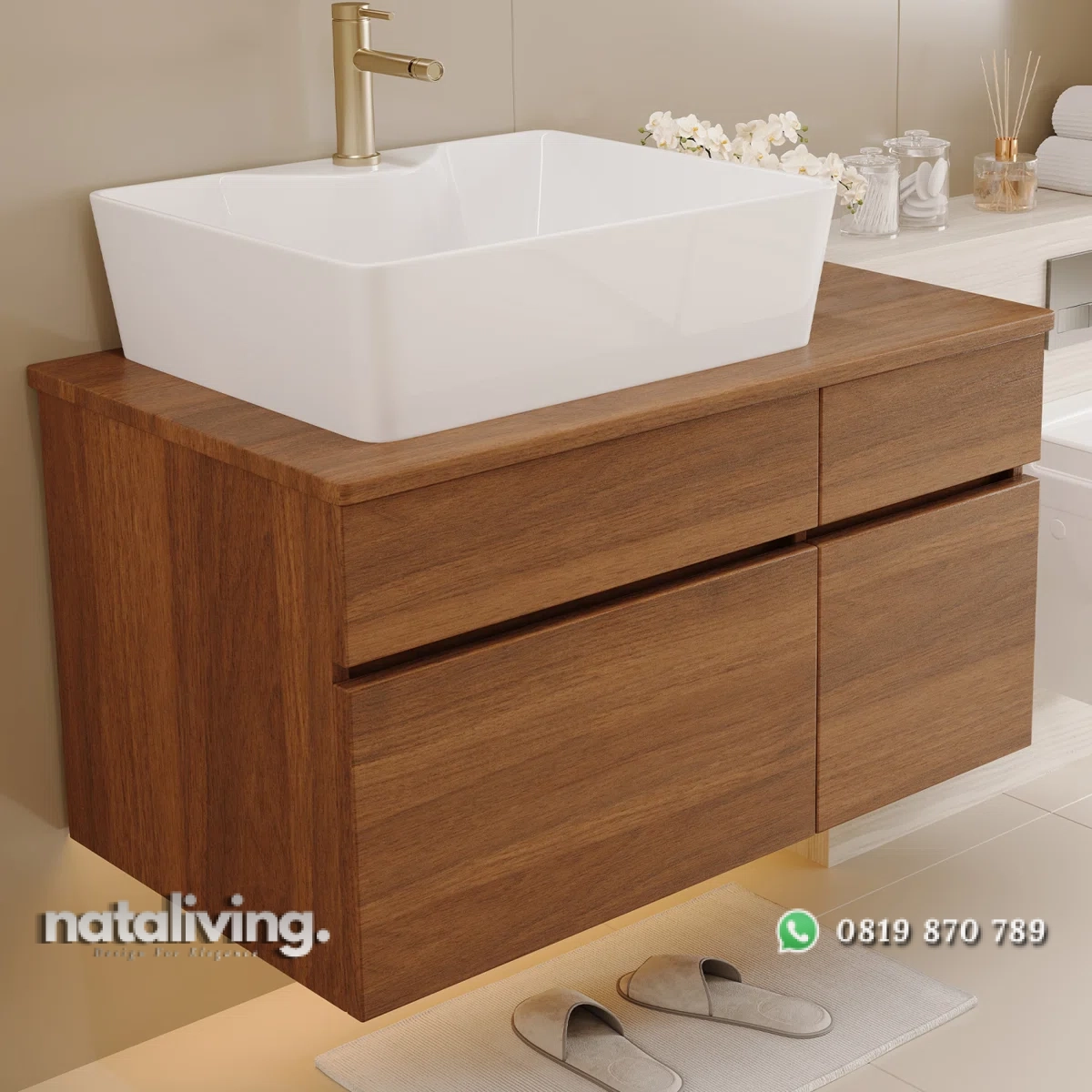 VESSEL Wastafel Kabinet Storage Kayu Jati Minimalis nataliving furniture 2 VESSEL Wastafel Kabinet Storage Kayu Jati Minimalis nataliving furniture 2