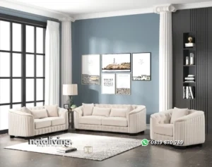 Wandha Set Sofa Tamu Minimalis Modern Kain Beludru nataliving furniture