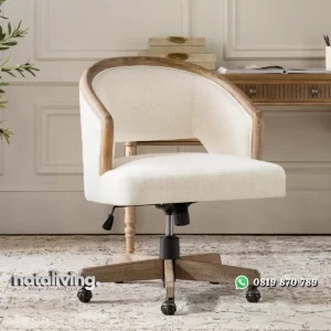 Zennethy Kursi Kerja Kantor Finishing Rustic Minimalis nataliving furniture