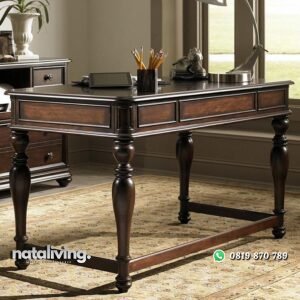 Meja kantor klasik meja direksi kayu jati nataliving furniture