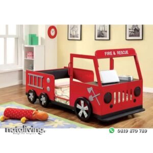 Tempat tidur anak model mobil pemadam dipan karakter terbaru nataliving furniture