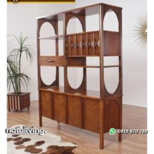 Bufet pajangan kayu jati terbaru partisi terbaik nataliving furniture