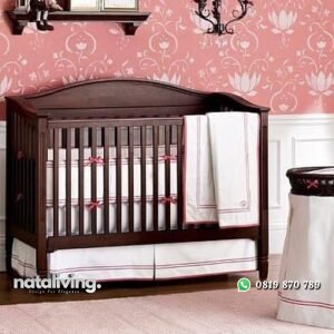Tempat tidur bayi terbaru kayu jati terbaik nataliving furniture