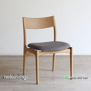 Kursi cafe kayu jati finishing natural kursi makan terlaris nataliving furniture