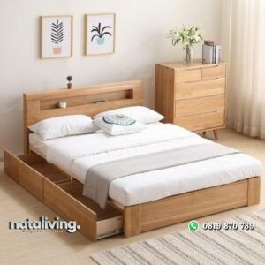 Dipan minimalis dengan laci dipan kayu jati tpk nataliving furniture