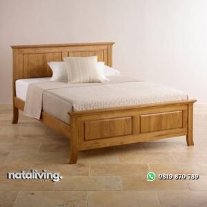 Dipan minimalis kayu jati tempat tidur modern nataliving furniture