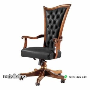 Kursi kerja terbaru model custom lengan lengkung nataliving furniture