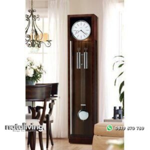 Almari jam kayu jati modern lemari jam simple elegan nataliving furniture