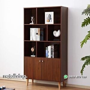 Bufet retro kayu jati terbaik rak buku terbaru nataliving furniture