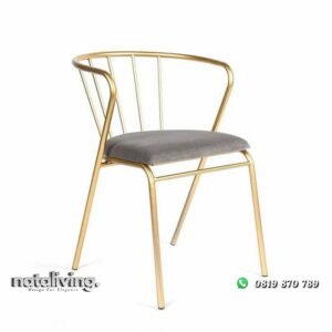 Kursi cafe besi finishing gold kursi resto terlaris nataliving furniture