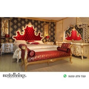 Kamar set terlengkap full duco gold tempat tidur ukir terbaik nataliving furniture
