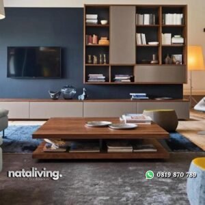 Meja tamu terbaru kayu jati finishing natural nataliving furniture