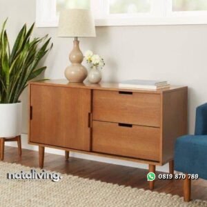 Bufet minimalis terbaru bufet pintu sleding kayu jati nataliving furniture
