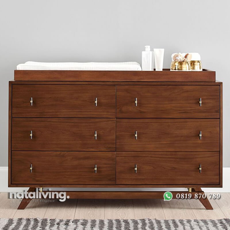 Baby Tafel Jati Terbaru Desain Minimalis 6 Laci nataliving furniture 1 Baby Tafel Jati Terbaru Desain Minimalis 6 Laci nataliving furniture 1