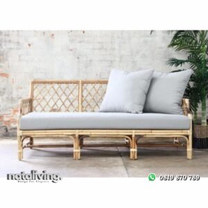 Bangku rotan alami dudukan busa kursi rotan terbaru nataliving furniture