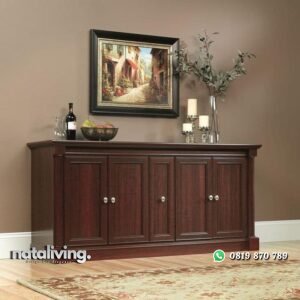 Bufet terbaru kayu jati rak piring terbaru nataliving furniture