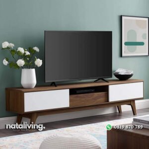 Bufet TV Jati Jepara Grabowski Minimalis Terbaru nataliving furniture