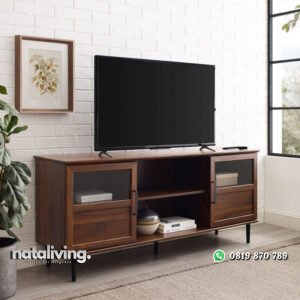 Bufet TV Jati Minimalis Model Modern Terbaru nataliving furniture