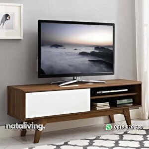 Bufet TV Jati Minimalis Modern Model Terbaru nataliving furniture