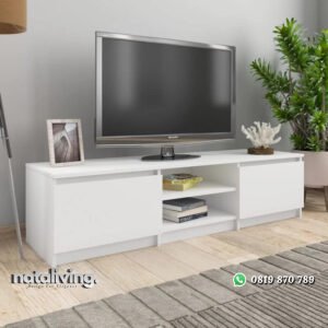 Bufet TV Putih Minimalis Adelicia Model Terbaru nataliving furniture