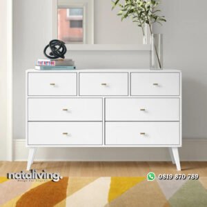 Bufet Warna Putih Terbaru Model Minimalis Modern nataliving furniture