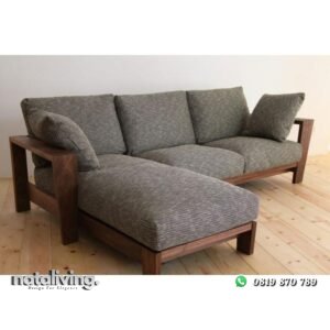 Kursi sofa kayu jati terbaru sofa leter L nataliving furniture