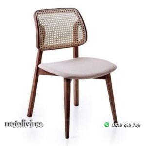 Kursi cafe sandaran rotan dudukan busa kursi resto terbaru nataliving furniture