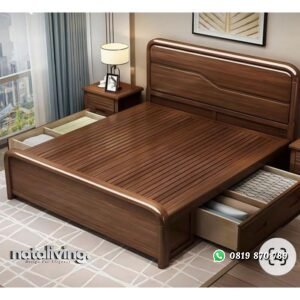 Dipan minimalis katu jati tua tempat tidur terbaru dengan laci - DP nataliving furniture