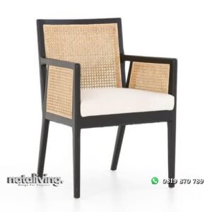 Kursi cafe terbaru sandaran dan lengan rota dudukan busa nataliving furniture