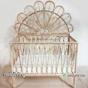 Box bayi rotan alami ranjang bayi modern nataliving furniture
