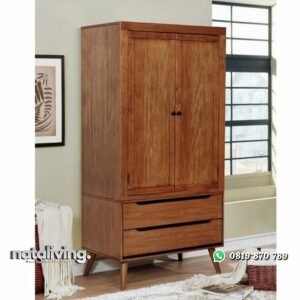 Almari pakaian kayu jati lemari terlaris nataliving furniture