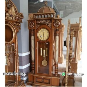 Jam hias masjid kayu jati jam hias terbaru nataliving furniture