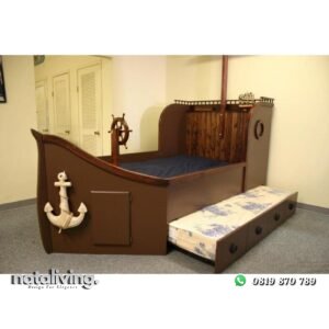 Dipan anak kayu jati model kapal tempat tidur terbaru nataliving furniture