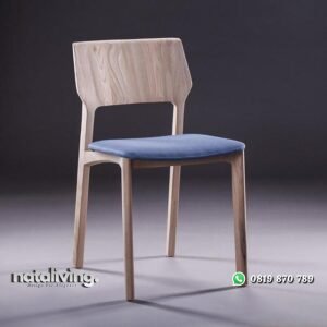 Kursi cafe kayu jati warna muda kursi makan terbaru dudukan busa nataliving furniture