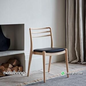Kursi cafe simple kayu jati kursi makan modern nataliving furniture