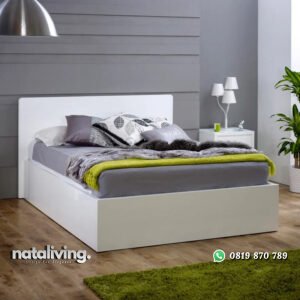 Dipan Warna Putih Model Minimalis Terbaru Dari Kayu nataliving furniture