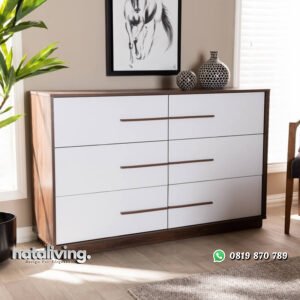 Dresser Minimalis Sederhana Model 6 Laci Terbaru nataliving furniture