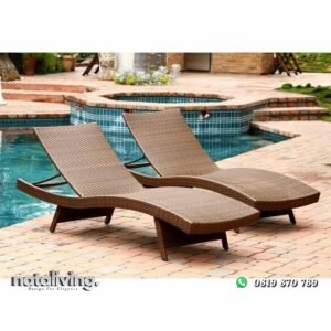 Kursi lonjer rotan sintetis terbaru kursi lonjer outdoor nataliving furniture