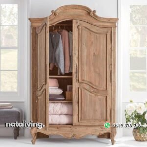 Almari pakaian klasik terbaru lemari pakaian kayu jati tua nataliving furniture