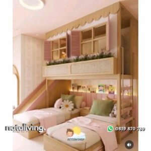 DP dipan anak tingkat kayu jati custom (pesanan pribadi) nataliving furniture