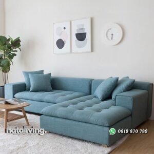 Sofa tamu terbaru kursi sofa retro busa empuk nataliving furniture