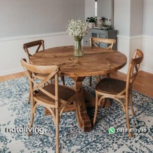 Kursi makan coboy kursi makan kayu jati klasik nataliving furniture